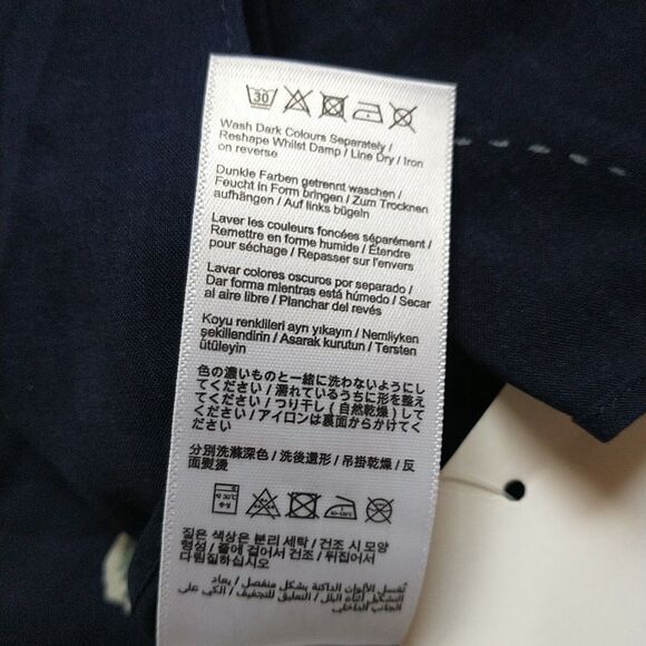 Joules Scarf Womens OS Navy Blue Bee L Lightweight Viscose Rectangle 25x78" New - Picture 9 of 9